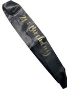 Gold 21st Birthday Sash