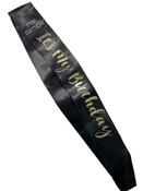 Gold It's My Birthday Birthday Sash