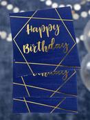 Happy Birthday Navy Blue Napkins image