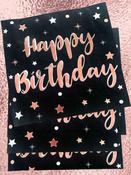 Happy Birthday Rose Gold Foil Napkins