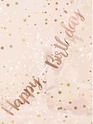 Happy Birthday Rose Gold Script Bunting image