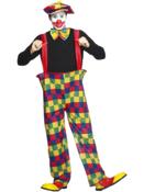 Hooped Clown Costume, Multi-Coloured image