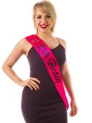 Hot Pink Satin And Diamante 30th Birthday Sash