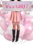 Its A Girl Gender Reveal Pull Out Banner image