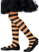 Kids Tights, Orange &amp; Black