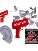 Money pistol with 100 pieces of €100 play money, image