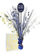 Navy Gold Personalised Birthday Table Centre