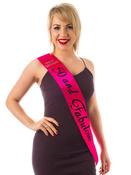 Pink 50 &amp; Fabulous Diamante Sash image