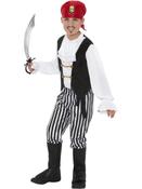 Pirate Kids Costume, Black &amp; White