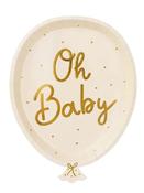 Cream Plates Oh baby, (6pc)