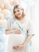 Sash Mom to be, light tiffany blue, image