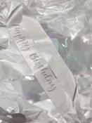 Silver Diamante Happy Birthday Sash