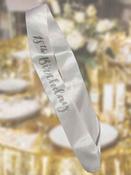 White Gold Sequin 18 Sash image