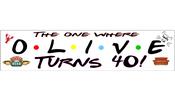 Personlaised FRIENDS theme any occasion Party Banner