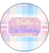 Personalised Pretty Birthday Badge
