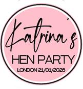 Personalised Classy Hen Party Badge