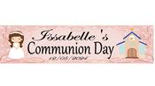Personalised Girls Communion Banner
