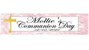 Personalised Girls Holy Communion Banner image