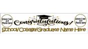 Personalised Graduation Banner with Photos/Crest