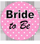 Hen Night Bride to be polka dot badge