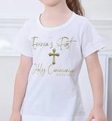 Personalised Holy Communion Tshirt Script design image
