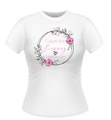 Personalised Pretty Floral Future Mrs.. Tshirt image