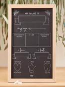 Baby Milestone Chalkboard Sign