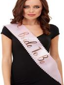 Bride To Be Sash, Pink &amp; Rose Gold image