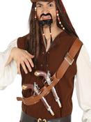 Cartridge Belt With Two Pirate Guns