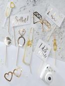 Gold I do Crew Hen Party Photo Booth Props