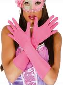 PAIR OF PINK GLOVES, 45 CM