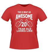 'This is what Awesome looks Like' Age Tshirt image