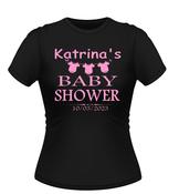 Cute Personalised Baby Shower Tshirt image