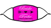 Bride Tribe Pink Personalised Re-Usable Face Mask