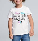 Baby Shower 'Pink or Blue' Design Family Range Childrens Size image