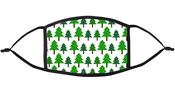Christmas Theme Re-Usable Face Mask XMAS Trees