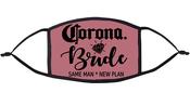 Corona Bride  Re-Usable Face Mask Black Text
