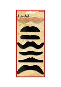 Moustache Black 6 Astd Styles
