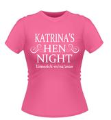 Hen Night Personalised Hen Party T-shirt image