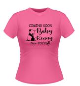 'Coming Soon' Personalised Panda design Tshirt image