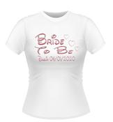 Bride to Be Personalised Hen Party T-Shirt image