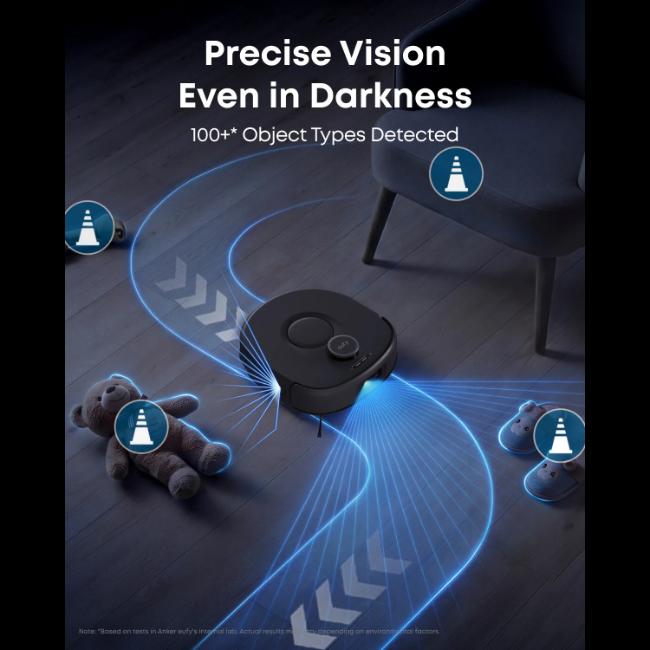 Eufy Omni C30 Edge Robot Vacuum & Mop with All-in-One Station - 35,000 Pa Suction, iPath 2.0 Laser Navigation, Auto Wash/Dry Mop, Black