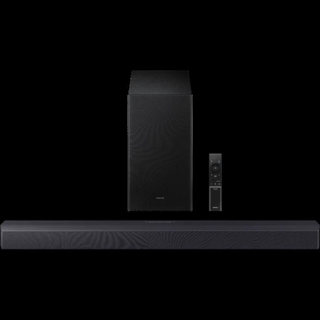 Samsung B-Series 2.1ch Soundbar with Subwoofer - Black | Includes Remote, Soundbar, Subwoofer