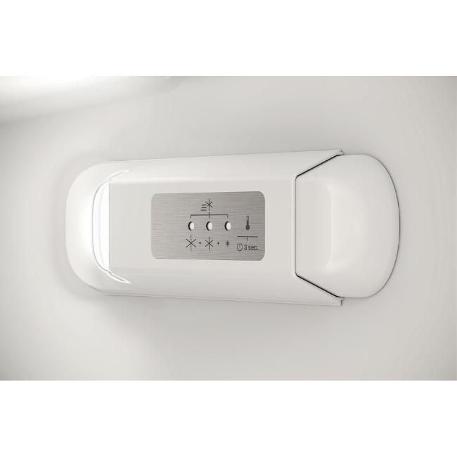 Hotpoint Integrated Fridge with Low Frost, LED Lighting, Adjustable Door Storage, Inverter Compressor, White