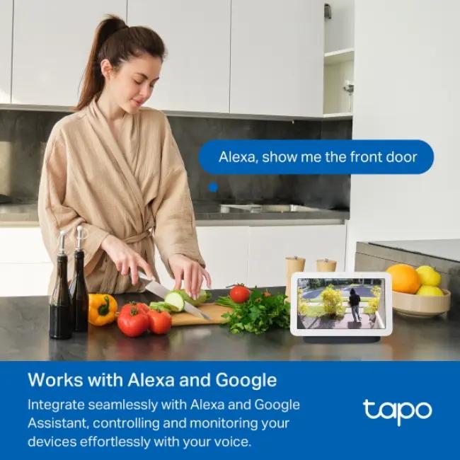 Tapo Smart 2K Video Doorbell Camera, 160° FOV, Night Vision, Battery Powered, Local & Cloud Storage