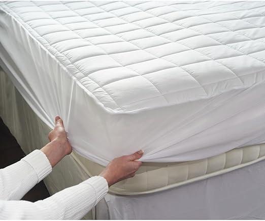Dreamland Organic Cotton Electric Blanket - Size SuperKing Dual Control, 200 Thread Count, 5 Minute Heat Up, Intelliheat, Machine Washable, Auto Shut-Off, Deep Elasticated Skirt