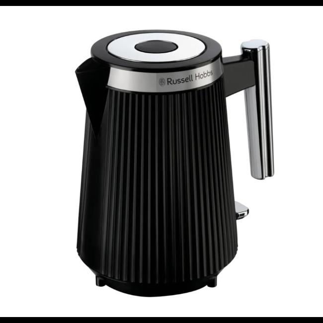 Russell Hobbs Bronte Kettle 1.7L Black Fluted Chrome Accents