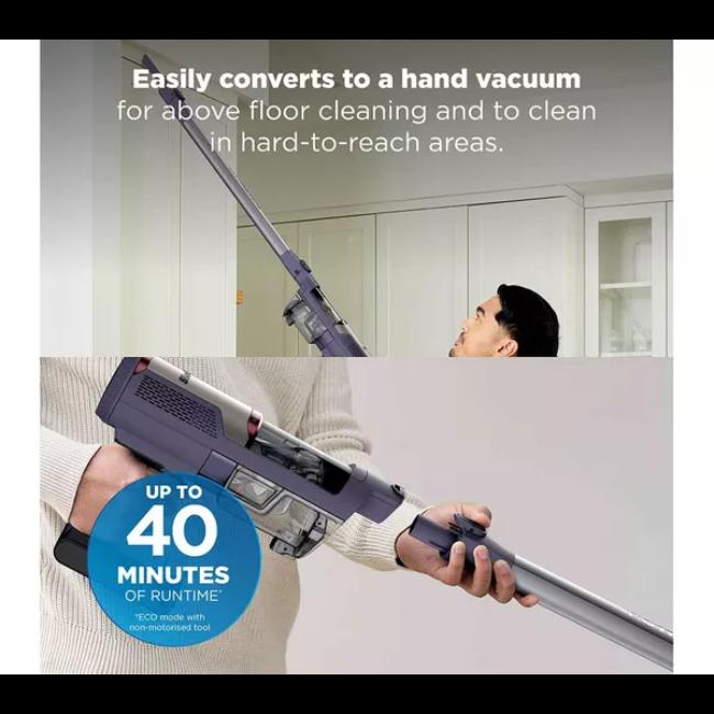 Shark PowerLite BU3621UKT Cordless Vacuum Cleaner - Purple, Clean & Empty, Pet, Anti Hair Wrap, Auto-Empty Dock, Lightweight, 40 Min Battery Life, 5.87 KG