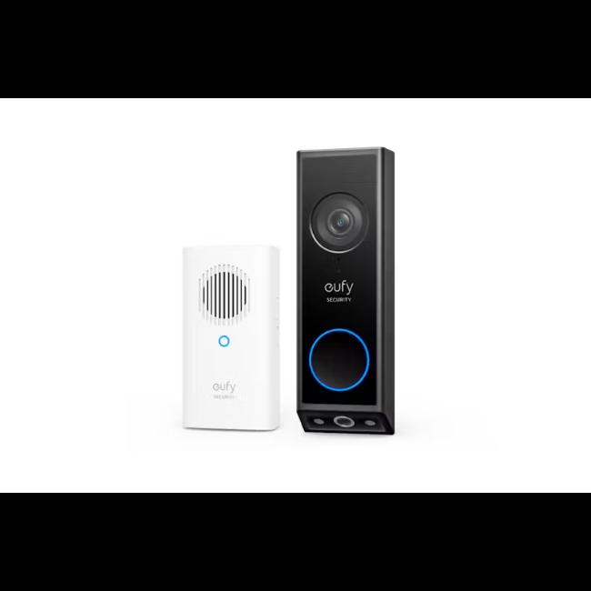 Eufy Security E340 Dual Camera 2K Video Doorbell with Chime, Colour Night Vision