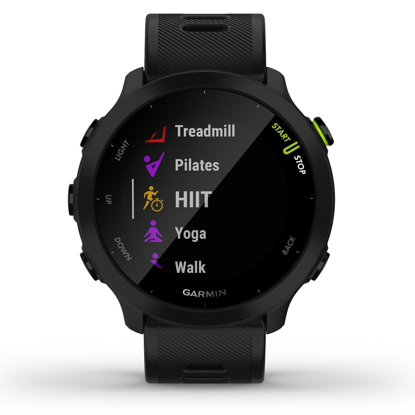 Garmin Forerunner 55 Black Smartwatch GPS Heart Rate Activity Tracking Up to 2 weeks Battery Life